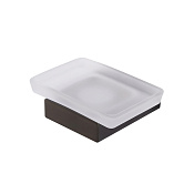 Cezares Slider Мыльница подвесная, чаша из матового стекла, цвет: оружейная сталь SLIDER-SODS-GM