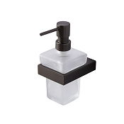 Cezares Slider Дозатор для мыла, подвесной, колба из матового стекла, цвет: оружейная сталь SLIDER-SOIS-V-GM