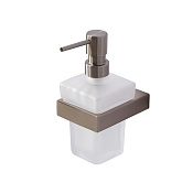 Cezares Slider Дозатор для мыла, подвесной, колба из матового стекла, цвет: сатин SLIDER-SOIS-V-IN