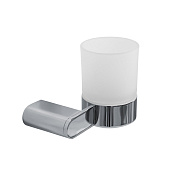 Cezares Stylus Стакан с держателем, подвесной, матовое стекло, цвет: хром STYLUS-TUMS-01