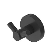 Cezares Relax Крючок для полотенец двойной, подвесной, цвет: черный матовый RELAX-HKD-NOP