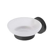 Cezares Relax Мыльница подвесная, чаша из матового стекла, цвет: черный матовый RELAX-SODS-NOP