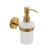 Cezares Relax Дозатор для мыла, подвесной, колба из матового стекла, цвет: золото брашированное RELAX-SOIS-V-BORO