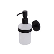 Cezares Relax Дозатор для мыла, подвесной, колба из матового стекла, цвет: черный матовый RELAX-SOIS-V-NOP