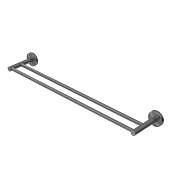 Cezares Relax Полотенцедержатель двойной 65,5 см, подвесной, цвет: оружейная сталь RELAX-THD-65-GM