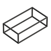 Cezares Cadro Консоль под раковину подвесная 90х46х30h см, одноярусная, цвет: черный матовый CADRO-90/46/30-1C-SO-MET-ST