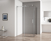 Cezares Stylus-Soft Душевой уголок 102,5x90,5x195h см, прозрачное стекло 8 мм, цвет: хром STYLUS-SOFT-AH-1-100/90-C-Cr