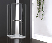 Cezares Bergamo Душевой уголок левый 120x100x200h см, прозрачное стекло 6 мм, цвет: хром BERGAMO-W-RH-1-120/100-ARCO-C-Cr-L-IV