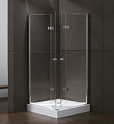 Cezares Elena Душевой уголок 80x100x195h см, прозрачное стекло 6 мм, цвет: хром ELENA-W-ASH-2-80/100-C-Cr