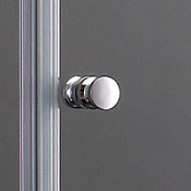 Cezares Elena Душевая дверь распашная 235,4x195h см, рифленое стекло 6 мм, цвет: хром ELENA-W-B-22-240-P-Cr