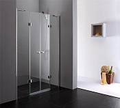 Cezares Verona Душевая дверь распашная 235,4x195h см, прозрачное стекло 6 мм, цвет: хром VERONA-W-B-22-240-C-Cr