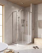 Cezares Relax 304 Душевой уголок 90x90x200h см, прозрачное стекло 8 мм, цвет: хром RELAX-304-R-2-90-C-CR
