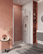 Cezares Liner Душевая дверь распашная правая 120,5x195h см, прозрачное стекло 6 мм, цвет: хром LINER-B-12-120-C-Cr-R