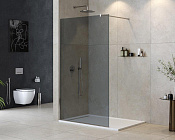 Cezares Liberta Душевая перегородка 120x195h см, тонированное стекло 8 мм, цвет: хром LIBERTA-L-1-120-120-GR-Cr