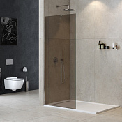 Cezares Liberta Душевая перегородка 90x195h см, тонированное стекло 8 мм, цвет: хром LIBERTA-L-1-TB-90-BR-Cr