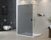 Cezares Liberta Душевая перегородка 120x195h см, тонированное стекло 8 мм, цвет: хром LIBERTA-L-2-120-GR-Cr