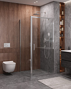 Cezares Molveno Душевой уголок 80,5x80,5x195h см, прозрачное стекло 6 мм, цвет: хром MOLVENO-A-1-80-C-Cr-IV