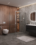 Cezares Molveno Душевой уголок 142x80x195h см, прозрачное стекло 6 мм, цвет: хром MOLVENO-AH-11-140/80-C-Cr-IV