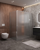 Cezares Molveno Душевой уголок 152x90x195h см, рифленое стекло 6 мм, цвет: хром MOLVENO-AH-11-150/90-P-Cr