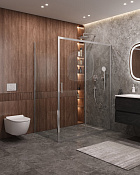 Cezares Molveno Душевой уголок 162x90x195h см, прозрачное стекло 6 мм, цвет: хром MOLVENO-AH-11-160/90-C-Cr-IV