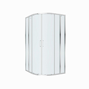 Cezares Molveno Душевой уголок 110,5x100,5x195h см, рифленое стекло 6 мм, цвет: хром MOLVENO-RH-22-110/100-P-Cr