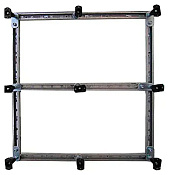 Cezares Tray Каркас для SMC поддона с ножками 100x100 см, цвет: хром TRAY-M-A-100-ML