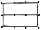 Cezares Tray Каркас для SMC поддона с ножками 120x90 см, цвет: хром TRAY-M-AH-120/90-ML