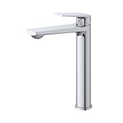 Cezares Comfort Смеситель для раковины высокий, без донного клапана, излив 18,6 см, цвет: хром COMFORT-LC-01-W0