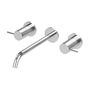 Cezares Leaf Смеситель для раковины встраиваемый, внутренняя часть, излив 20,3 см, цвет: хром LEAF-BLI3L-20-L-01-W0