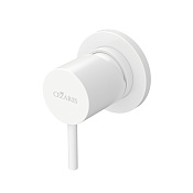 Cezares Leaf Смеситель для душа встраиваемый, на 1 потреб., с внутренней частью, цвет: белый матовый LEAF-DIM-L-BIO