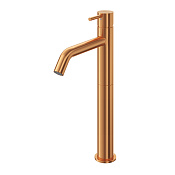 Cezares Leaf Смеситель для раковины высокий, с донным клапаном, излив 13,8 см, цвет: sunset LEAF-LC2-L-SS