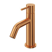 Cezares Leaf Смеситель для раковины, с донным клапаном, излив 10,8 см, цвет: sunset LEAF-LSM2-L-SS