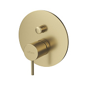 Cezares Leaf Смеситель для душа встраиваемый, на 2 потребителя, с внутренней частью, цвет: sunrise LEAF-VDIM-L-SR