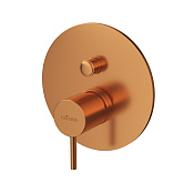 Cezares Leaf Смеситель для душа встраиваемый, на 2 потребителя, с внутренней частью, цвет: sunset LEAF-VDIM-L-SS