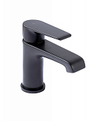 Cezares Nautic Смеситель для раковины, с донным клапаном, излив 10,6 см, цвет: черный матовый NAUTIC-LS1-NOP