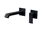 Cezares Porta Смеситель для раковины встраиваемый, внутр. часть, излив 20,9 см, цвет: черный матовый PORTA-BLI2-NOP