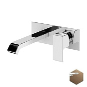 Cezares Porta Смеситель для раковины встраиваемый, внутренняя часть, излив 20,9 см, цвет: sunset PORTA-BLI-SS