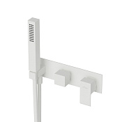 Cezares Porta Смеситель для ванны встраиваемый, на 3 потреб., с внутр. частью, цвет: белый матовый PORTA-VDM2-BIO