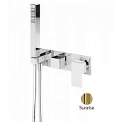 Cezares Porta Смеситель для ванны встраиваемый, на 3 потребителя, с внутренней частью, цвет: sunrise PORTA-VDM2-SR