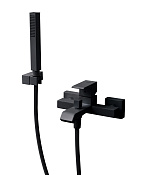 Cezares Porta Смеситель для ванны с душ. набор. - ручной душ, шланг, держатель, цвет: черный матовый PORTA-VM-NOP