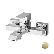 Cezares Porta Смеситель для ванны с душевым набором - ручной душ, шланг, держатель, цвет: sunrise PORTA-VM-SR