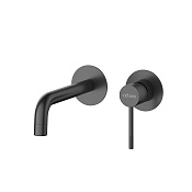 Cezares Relax Смеситель для раковины встраиваемый, внутр. часть, излив 19,1 см, цвет: черный матовый RELAX-BLI2-1-NOP-W0