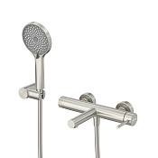 Cezares Relax Смеситель для ванны с душевым набором - ручной душ, шланг, держатель, цвет: сатин RELAX-VD-IN