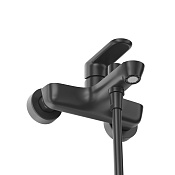 Cezares Stylus Смеситель для ванны с душ. наб. - ручной душ, шланг, держатель, цвет: черный матовый STYLUS-VD-NOP