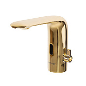Cezares Vague Смеситель для раковины, сенсорный, излив 9,3 см, цвет: золото VAGUE-ELS-03-W0