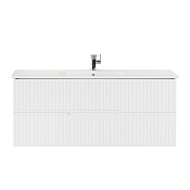 Cezares Duet Тумба под раковину подвесная 117x45x50h см, цвет: bianco lucido DUET-1200-2C-SO-BL