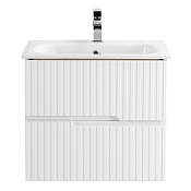 Cezares Duet Тумба под раковину подвесная 57x45x50h см, цвет: bianco opaco DUET-600-2C-SO-BO