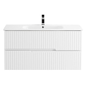 Cezares Duet Тумба под раковину подвесная 100x45,7x50h см, цвет: bianco opaco DUET-1000-2C-SO-BO