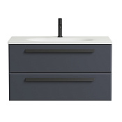 Cezares Eco Тумба под раковину подвесная 89,8x47,1x50h см, цвет: grafito ECO-900-2C-SO-GR-P