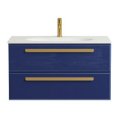 Cezares Eco Тумба под раковину подвесная 74,6x47,1x50h см, цвет: sapfiro ECO-750-2C-SO-SPF-P